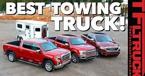 Best Half-Ton Towing Truck! Ford F-150 vs GM 1500 vs Ram 1500 vs World's Toughest Towing Test