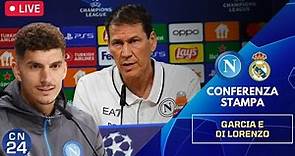 Garcia e Di Lorenzo in conferenza stampa 🎙 Napoli vs Real Madrid Champions League 🔴 LIVE