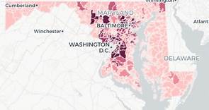 Map: See the Diagnosed Coronavirus Cases in Each Maryland ZIP Code