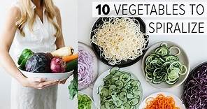 SPIRALIZER BEGINNER'S GUIDE | 10 vegetables to spiralize