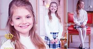 Princess Estelle of Sweden looks more grown up than ever in new photos taken at Haga Castle