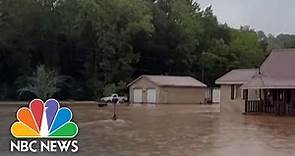 Georgia under flood alert after heavy rain while the West faces dangerous heat