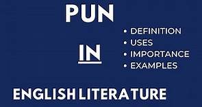Pun in English Literature | Pun Examples | Literary Devices