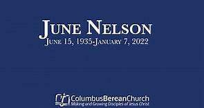June Nelson Memorial Service