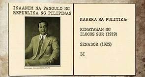 TODAY IN HISTORY - NOVEMBER 8, 1949 | Elpidio Quirino was elected as President of the Philippines