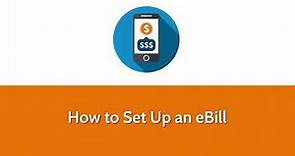 Bill Pay: How to Set Up an eBill