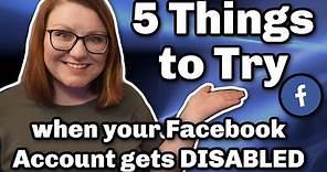 5 Things to Try When Your Facebook Account gets DISABLED for NO REASON in 2021! #facebookdisabledme