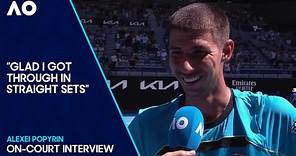 Alexei Popyrin On-Court Interview | Australian Open 2024 First Round