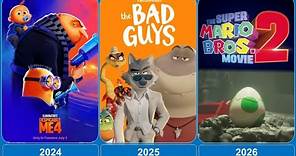 List of Universal Pictures Animated Films 1959-2026 #animated #universalpictures