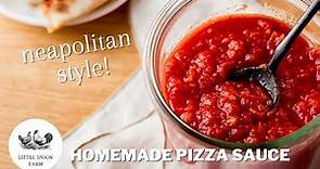Making Neapolitan Style Pizza Sauce | Fresh Sauce Taste