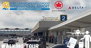 FORT LAUDERDALE INT'L AIRPORT (FLL) TERMINAL 2 FULL WALKING TOUR, DEPARTURE, AIRLINE, GATES, ARRIVAL