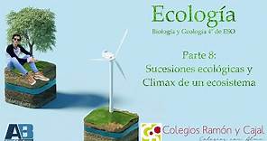 8-Ecología. Sucesiones ecológicas y climax ecosistemas - Biología y Geología 4º de ESO.