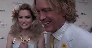 Dannielynn and Larry birkhead during the Kentucky derby
