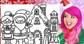 Coloring Santa & Mrs. Claus and Friends Christmas Coloring Pages | Nutcracker & Gingerbread Man