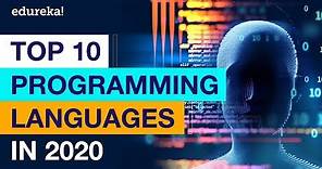 Top 10 Programming Languages In 2020 | Best Programming Languages To Learn In 2020 | Edureka
