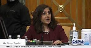 White House Budget Director Nominee Neera Tanden Opening Statement (Day 2)