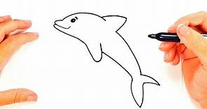 Cómo dibujar un Delfín paso a paso | Dibujo fácil de Delfín
