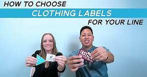 How To Choose Clothing Labels For Your Clothing Line | Types Of Woven Labels