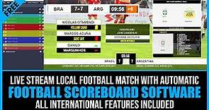 Football Scoreboard with all Professional Features!