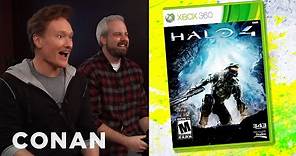 Conan O'Brien Reviews "Halo 4" - Clueless Gamer | CONAN on TBS
