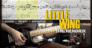 Little Wing | Guitar Cover Tab | Guitar Solo Lesson | Backing Track with Vocals 🎸 JIMI HENDRIX