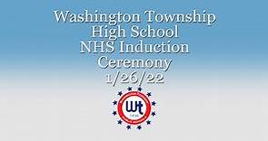 Washington Township High School NHS Induction Ceremony 1/26/22