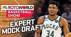 Industry Expert 8-Cat Mock Draft LIVE (10/12/23) | Rotoworld Basketball Draft Day | NBC Sports