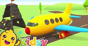 Leo the Truck and the Big Airplane | Fun Cartoons for Kids | Kidsy