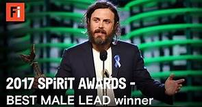 Casey Affleck wins Best Male Lead at the 2017 Film Independent Spirit Awards