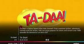 TA-DAA Kids Channel FIRST Launch on ASTRO 15.3.2021