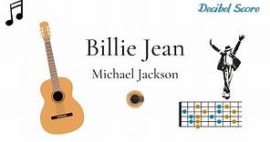 Billie Jean | Michael Jackson | Tuto de guitarra con acordes