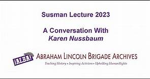 Susman Lecture 2023: A Conversation with Karen Nussbaum