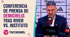 Martín Demichelis habla en conferencia de prensa tras River vs. Instituto