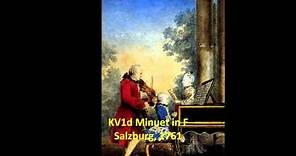 Mozart's first compositions