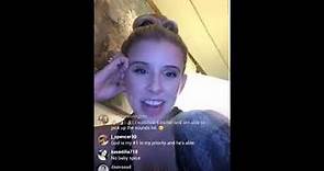 Melissa Schuman talking about Nick Carter (Instagram Live May 23rd, 2017)