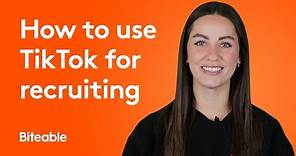 How to use TikTok for recruiting