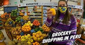 Shopping at Wong Supermarket in Lima, Peru (Wong supermercado)