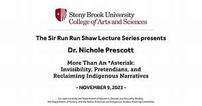 Sir Run Run Shaw lecture series featuring Dr. Nichole Prescott, The University Of Texas System