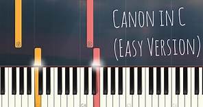 Canon in C | Simple Piano Pop Songs (Synthesia Tutorial)