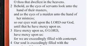 Psalm 123:1-4 ♩♫ KJV Scripture Song, Full Chapter