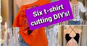 DIY Clothes! Six Cut Up T-shirt Ideas for Summer.
