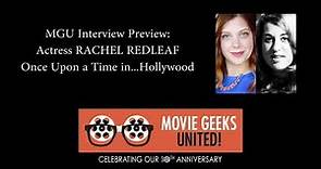 MGU Interview Preview: Actress Rachel Redleaf (Once Upon a Time in Hollywood)