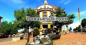 Donaueschingen | Source of the Danube | Colorful town | 4K relaxing walk