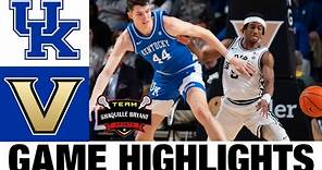 #15 Kentucky vs Vanderbilt Highlights | NCAA Men's Basketball | 2024 College Basketball