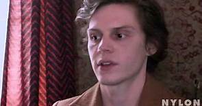 Evan Peters talks tattoos, horror movies, and hidden talents for Nylon Magazine