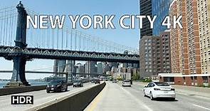 Driving Downtown - New York City 4K HDR - Downtown Manhattan