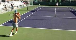 Filip Krajinovic Practice 2015 BNP Paribas Open Indian Wells