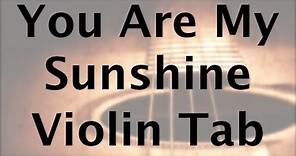Learn You Are My Sunshine on Violin - How to Play Tutorial