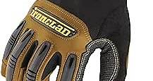 Ironclad Ranchworx Work Gloves RWG2, Premier Leather Work Glove, Performance Fit, Durable, Machine Washable, (1 Pair), RWG2-05-XL,Brown/Black