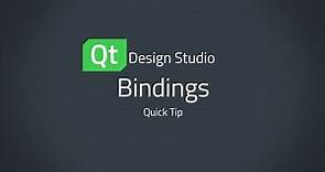 Qt Design Studio QuickTip: Bindings